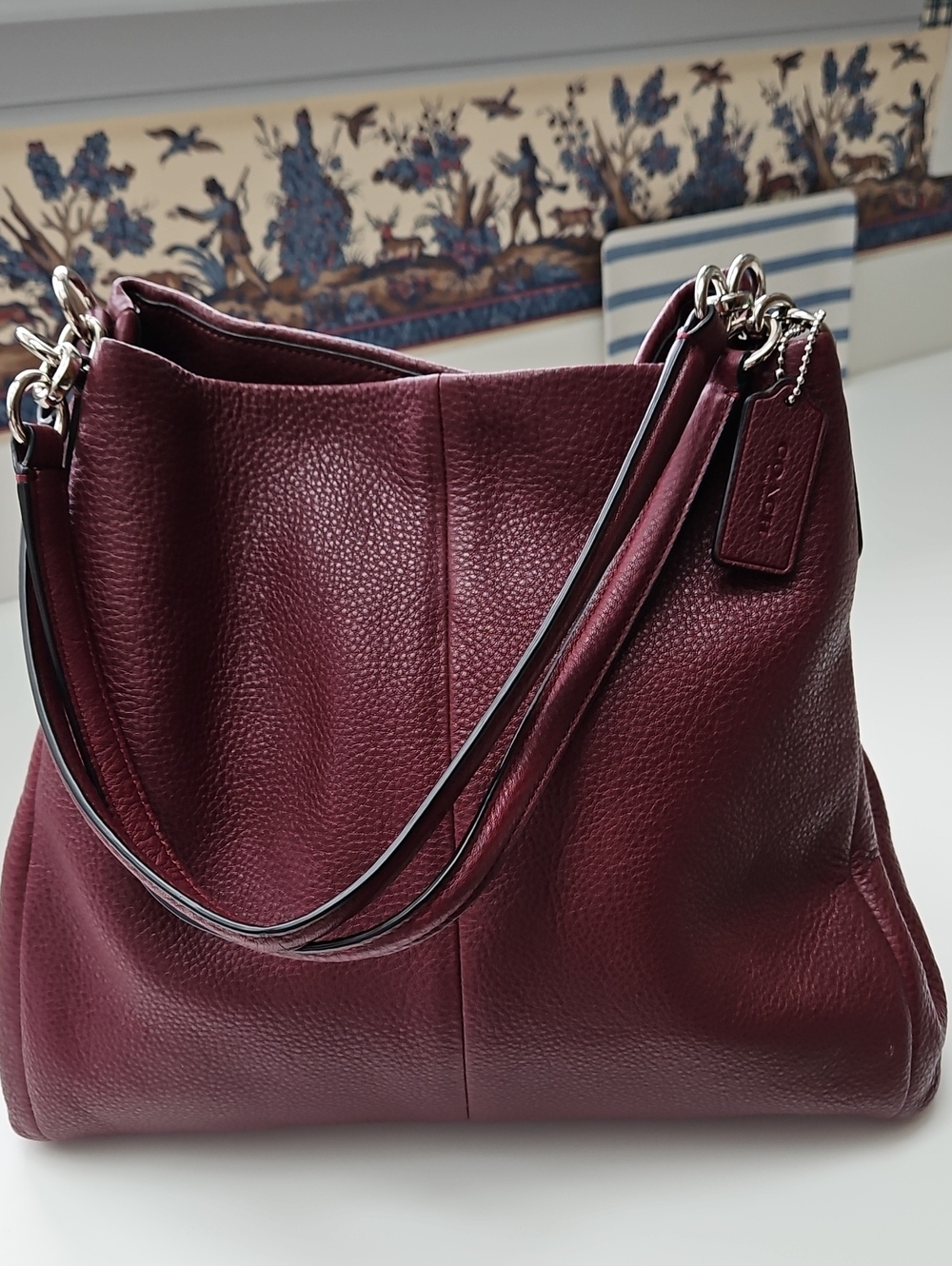 COACH Large Madison Leather Three Compartment Shoulder Bag